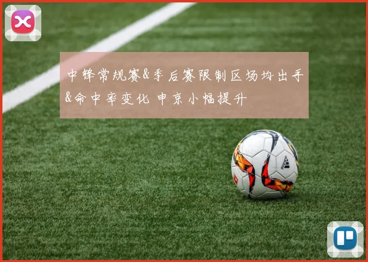 中锋常规赛&季后赛限制区场均出手&命中率变化 申京小幅提升