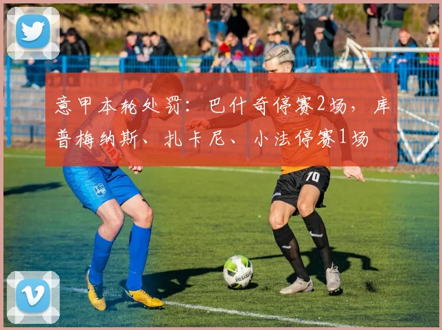 意甲本轮处罚：巴什奇停赛2场，库普梅纳斯、扎卡尼、小法停赛1场